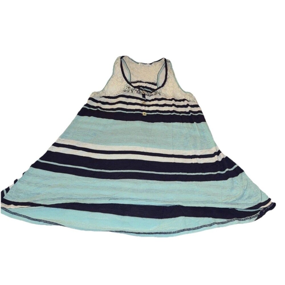 M/L Multicolor Striped Pullover Tank Top